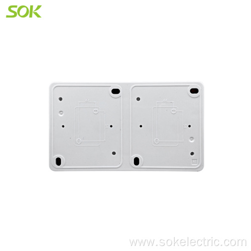Block Double 1Gang 2Way Switch Surface Mounted IP44